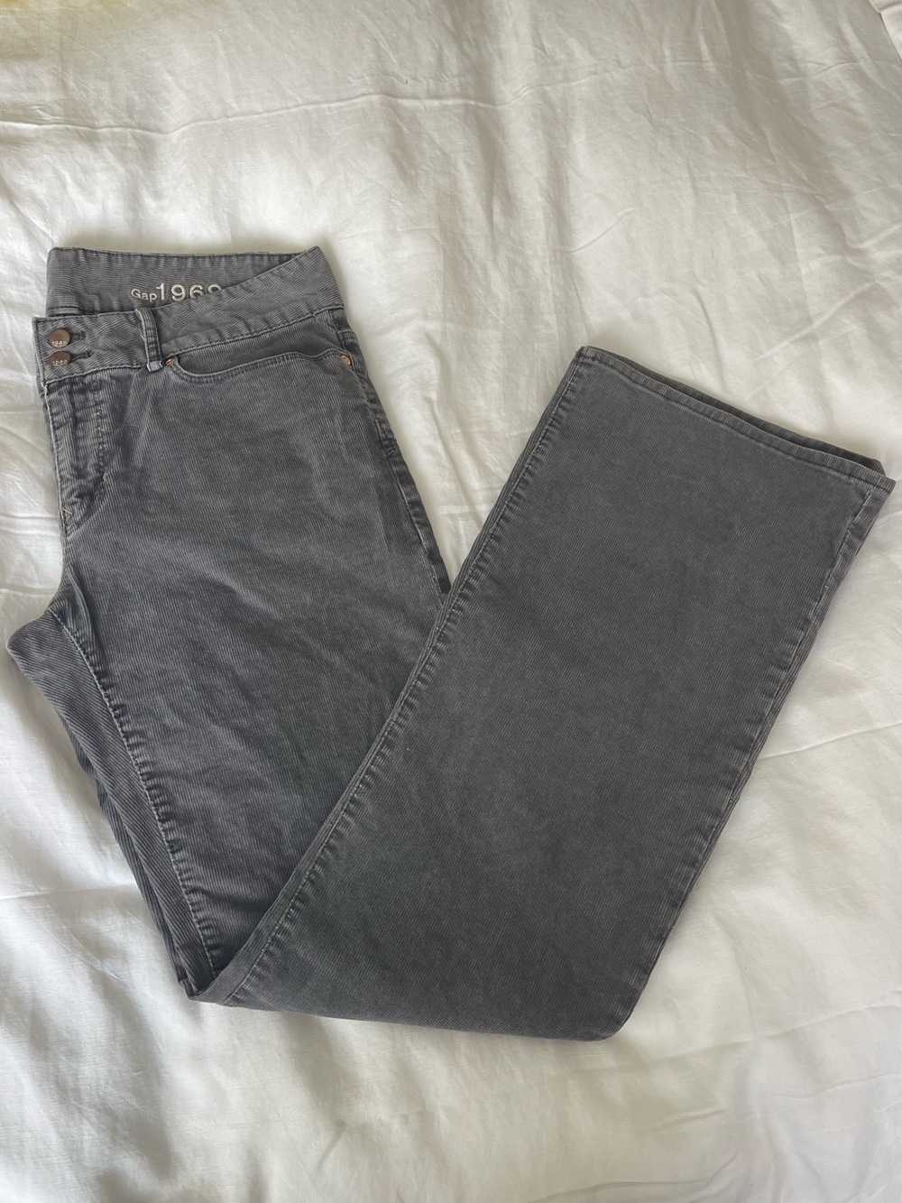GAP Women's Perfect Boot Corduroy Jeans - Gray Size 30/10